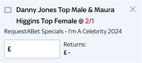 I'm A Celebrity Betting Odds [2024] Next to Leave (Elimination).